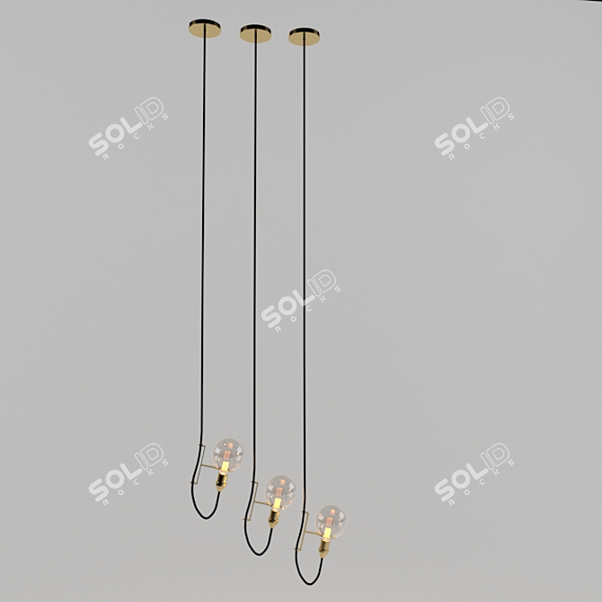 Brazillian Designer Pendent 3D model image 1