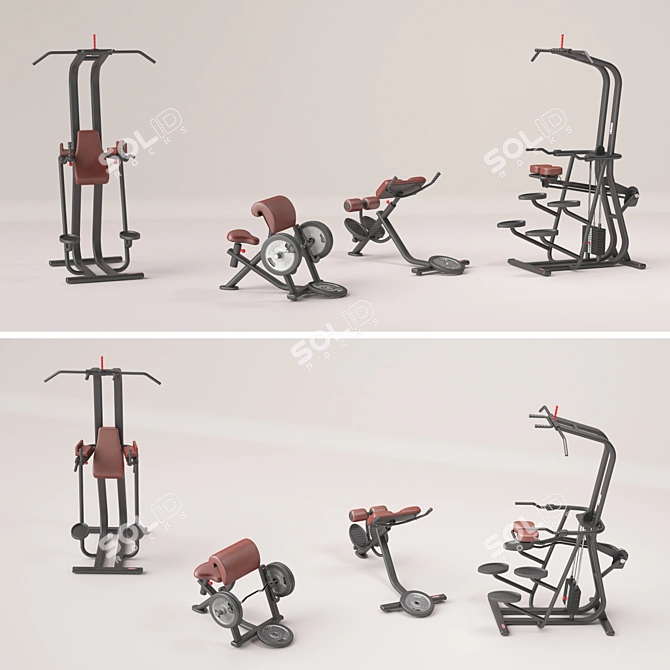 Panatta Gravity Trainer 3D model image 1