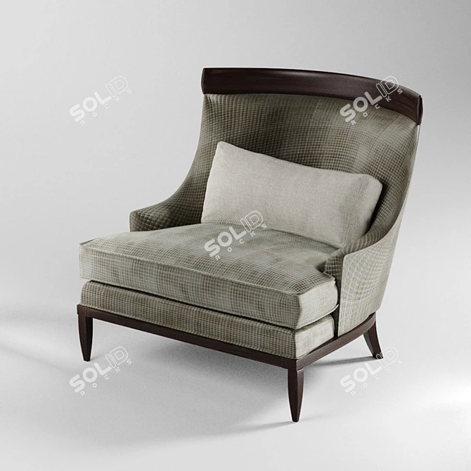 Erwin Lambeth Lounge Chair: Unparalleled Comfort & Elegance 3D model image 1