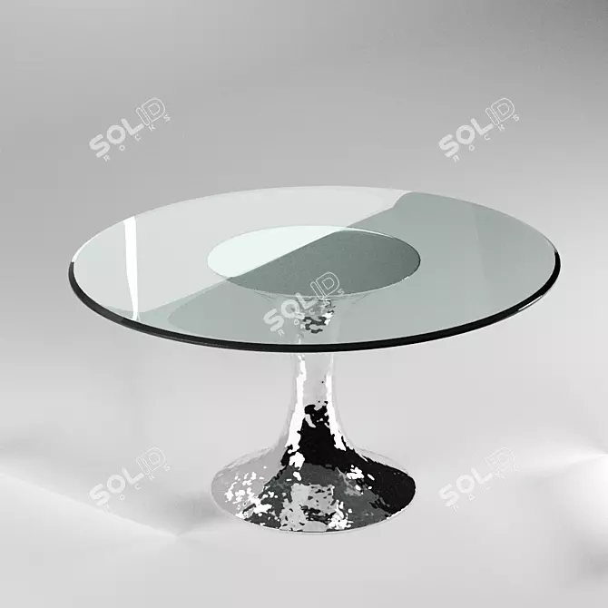 Elegant Dakota Dining Table 3D model image 1