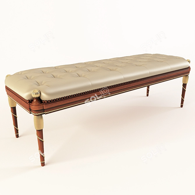 ISACCO AGOSTONI Bench 1021__11 - 165x55x52cm 3D model image 1