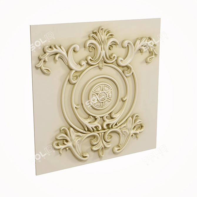 Classic 3D Decorative Panel 3D model image 2