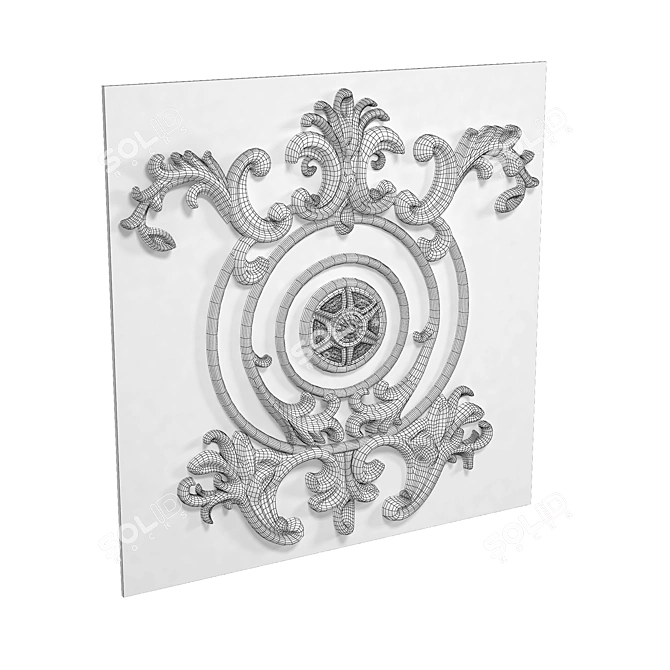 Classic 3D Decorative Panel 3D model image 3
