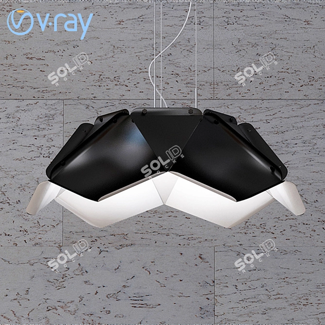 Origami Loft Pendant Lamp 3D model image 1