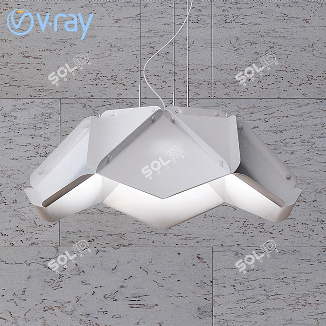 Origami Loft Pendant Lamp 3D model image 2