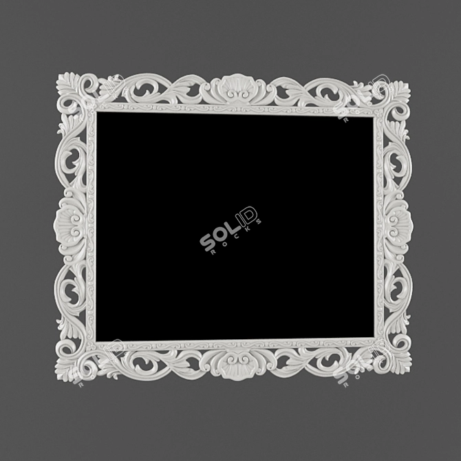 Reflective Glass Mirror 3D model image 1