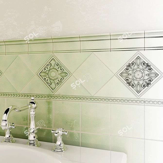 Italian Ceramic Tile Collection 3D model image 2