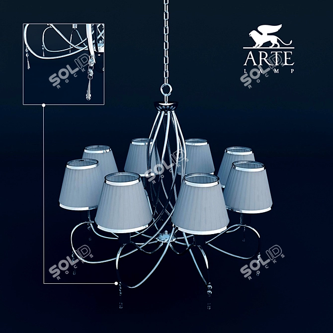 Logico Chandelier 3D model image 2