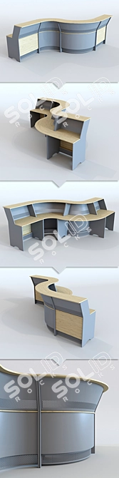 Berlin Reception: Modern and Stylish Furniture 3D model image 2
