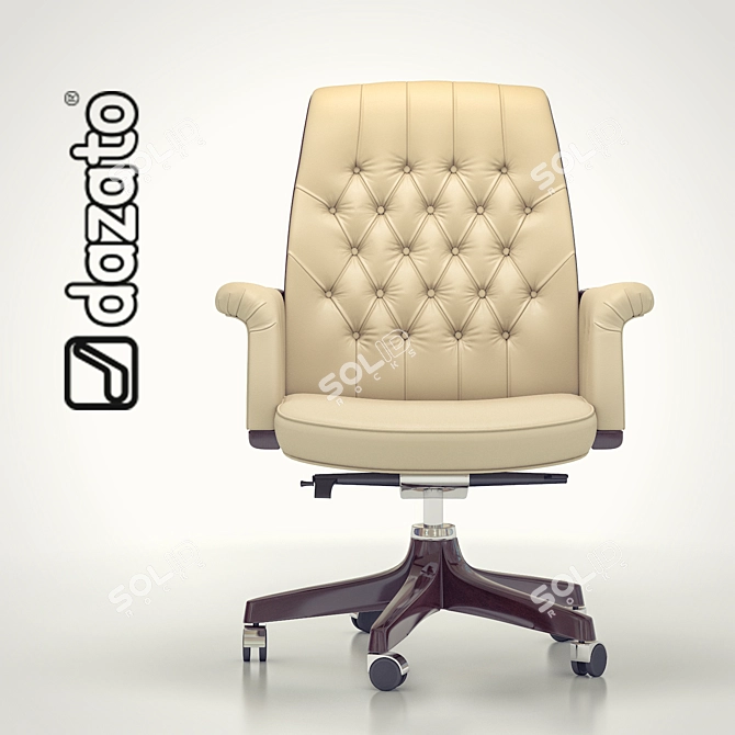 Elegant Opera B High Back Chair 3D model image 1