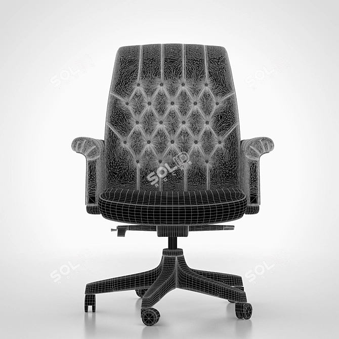 Elegant Opera B High Back Chair 3D model image 3