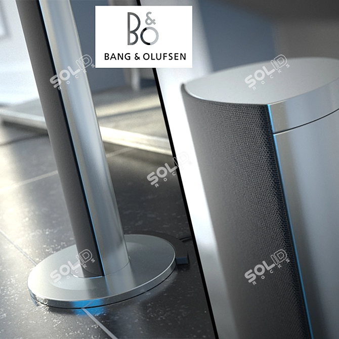 Beolab 6002: Stunning Aluminum Loudspeakers 3D model image 2