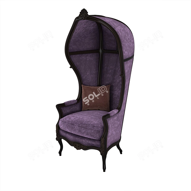 Cozy Chair with Canopy: Chaise Maison 3D model image 1
