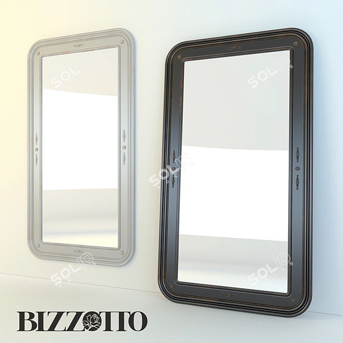 Elegant Bizzotto Art Mirror 3D model image 1