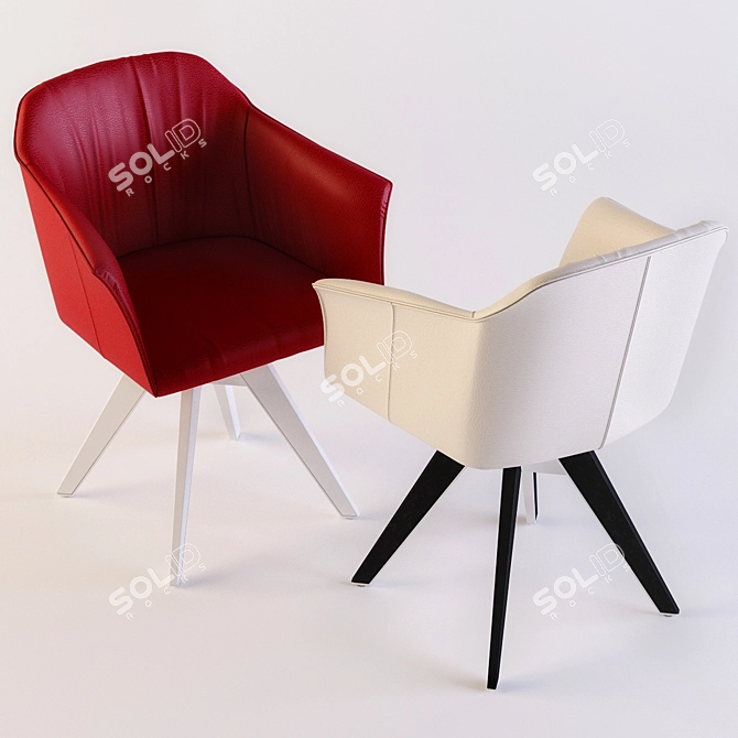 Sleek and Sturdy Cattelan Tyler 3D model image 2