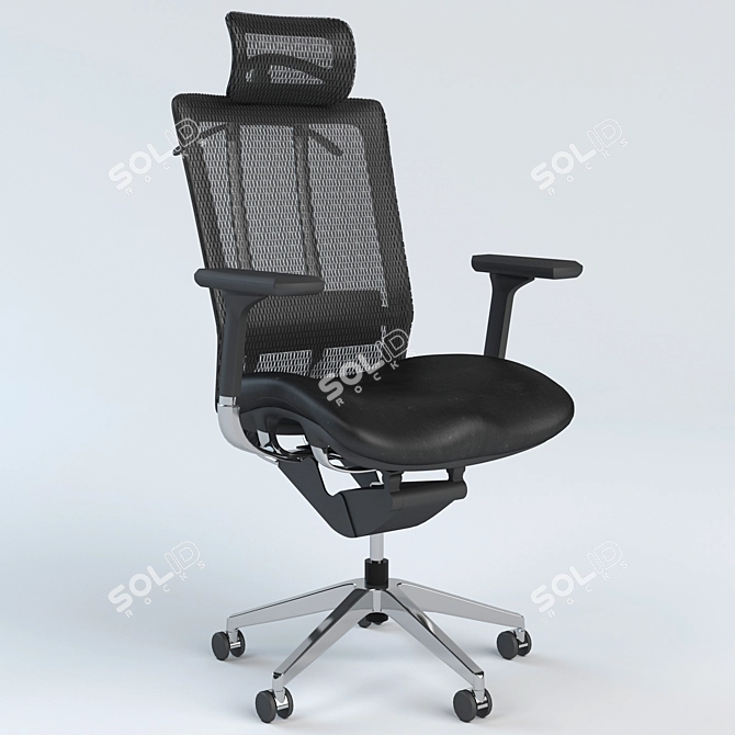 Elevate Your Office: Madrid Chair 3D model image 1