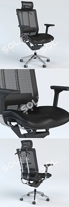 Elevate Your Office: Madrid Chair 3D model image 2