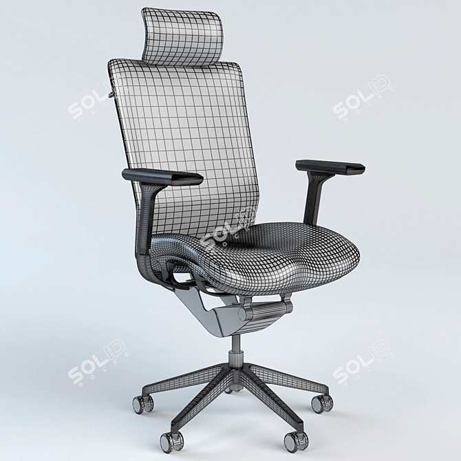 Elevate Your Office: Madrid Chair 3D model image 3