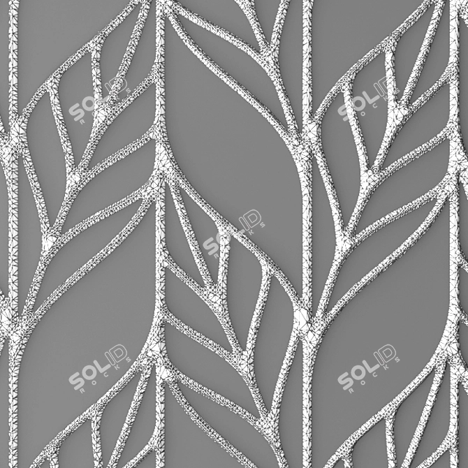 Tiling Grille Panel 3D model image 3