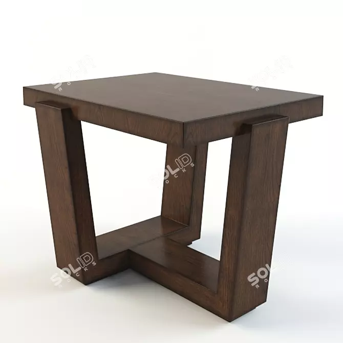 Elegant Lexington Esplanade Side Table 3D model image 1