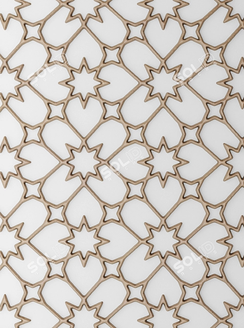 Tiled Panel Grille 3D model image 2