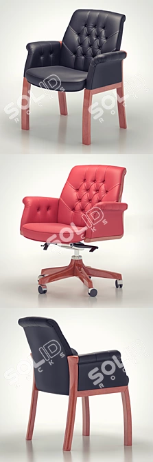 Opera BC Low Back Chair 3D model image 2