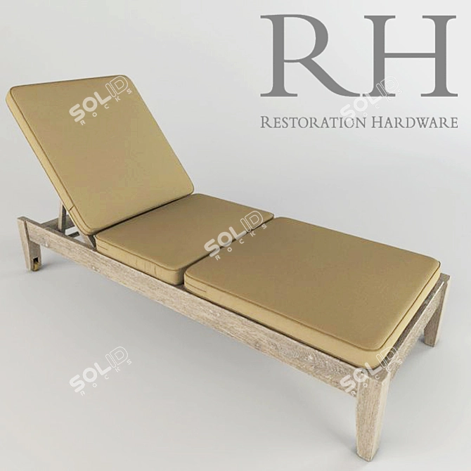 Restoration Hardware Leagrave Chaise 3D model image 1