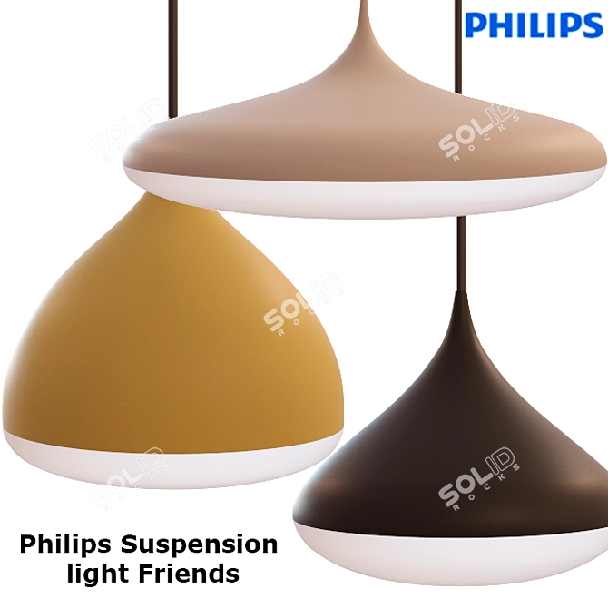 Philips Friends Suspension Light 3D model image 2