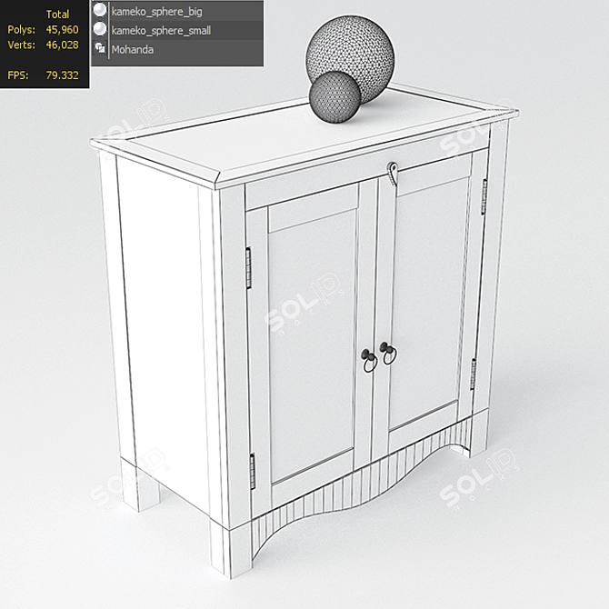 Title: Mahanda Spirit Chest 3D model image 3