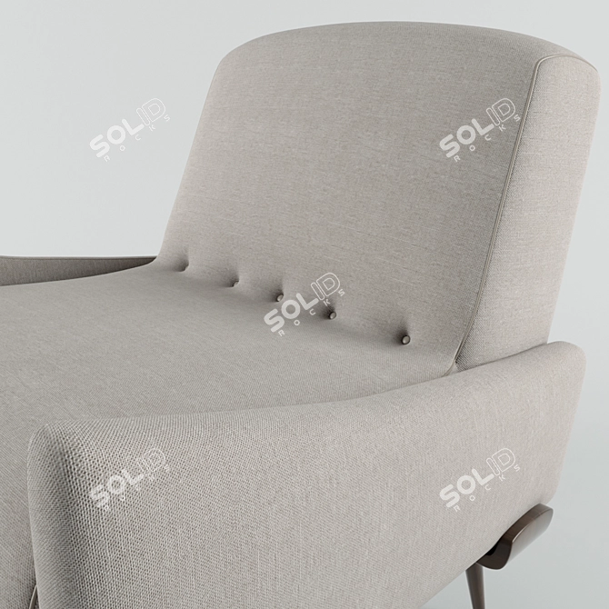 Modern Comfort-Plus Sofa Armchair 3D model image 2