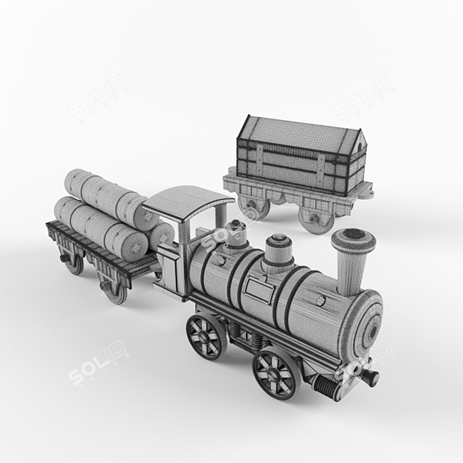 Polytrain: Endless Fun on Tracks 3D model image 2