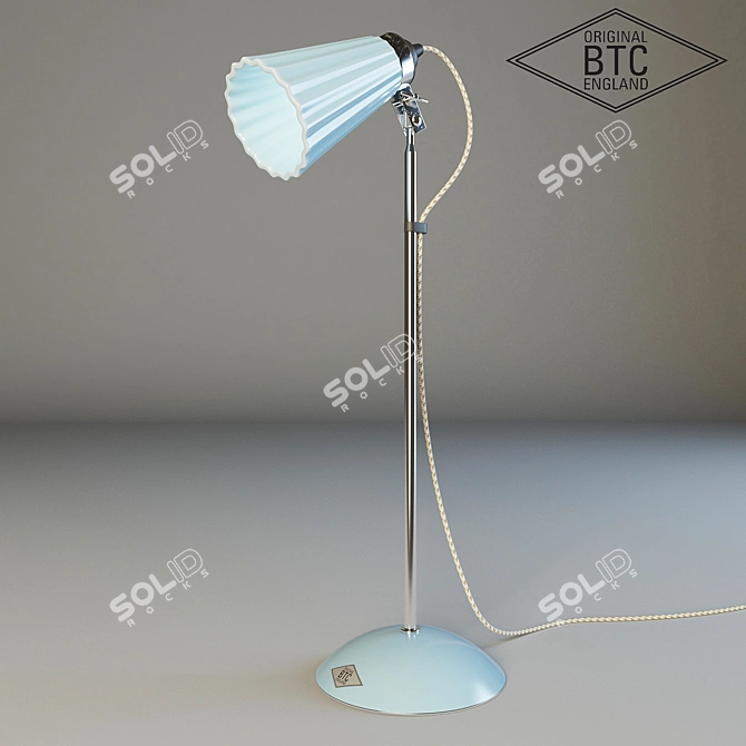 Elegant Pleat Table Light 3D model image 1