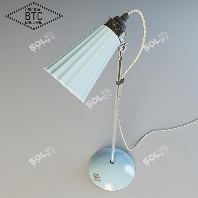 Elegant Pleat Table Light 3D model image 2