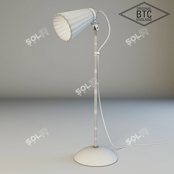 Elegant Pleat Table Light 3D model image 3