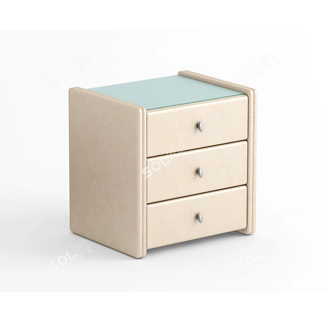 Ally 3 Bedside Table 3D model image 1