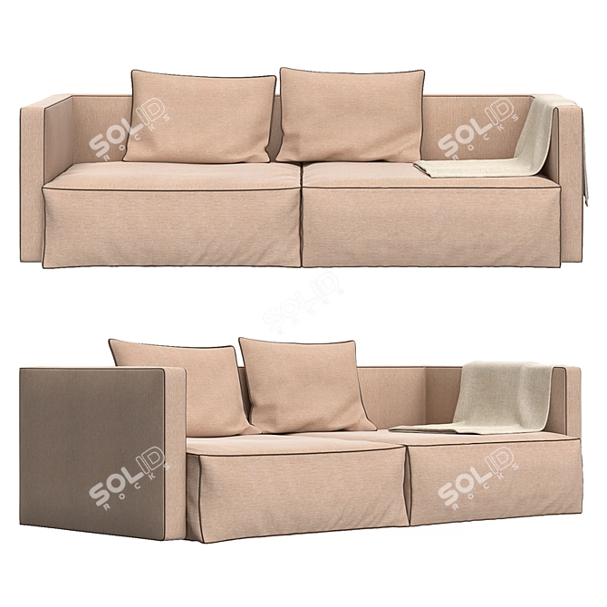 Ultimate Comfort Sofa 3D model image 1