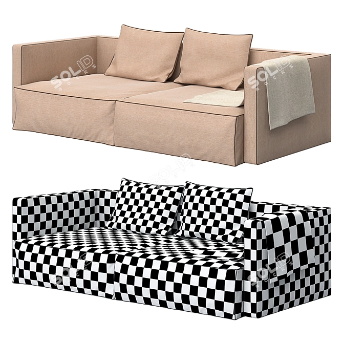 Ultimate Comfort Sofa 3D model image 2