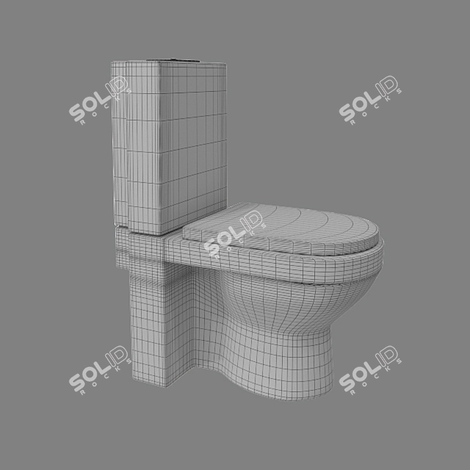 Gustavsberg ARTic 4310 Compact Toilet 3D model image 2