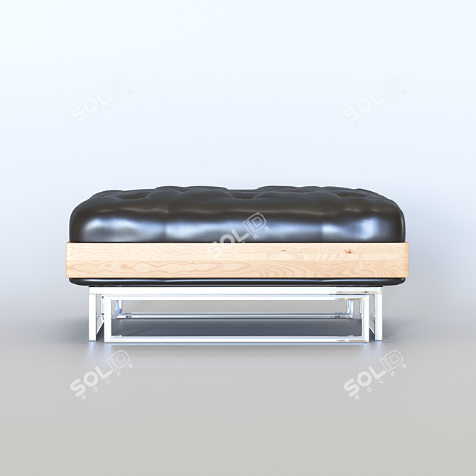 Custom-made Ottoman: 800x800mm 3D model image 2