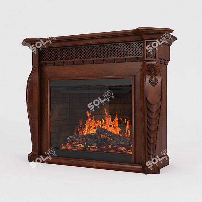 Dimplex Vienna Fireplace 2kW Power 3D model image 1