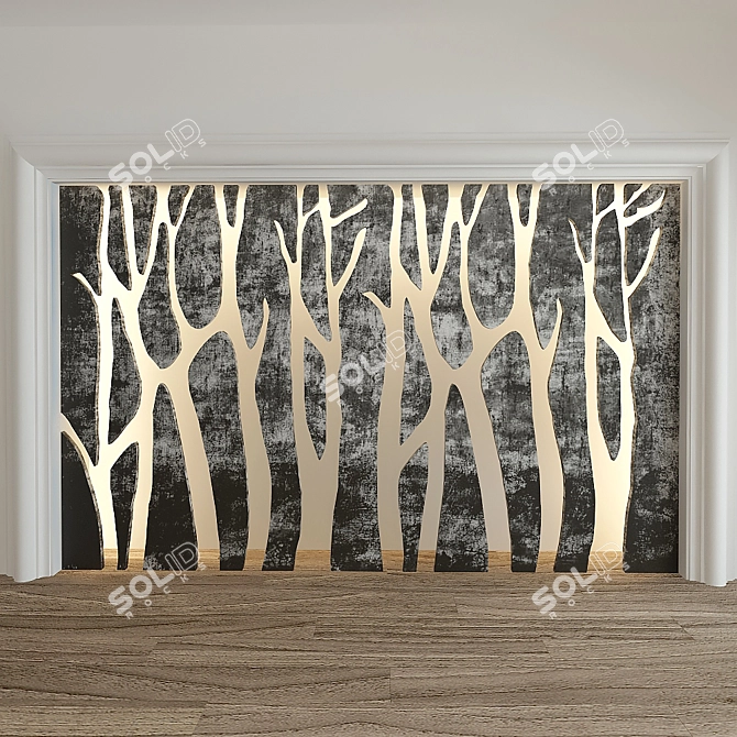 Versatile Decorative Partitions: Stylish and Functional 3D model image 1