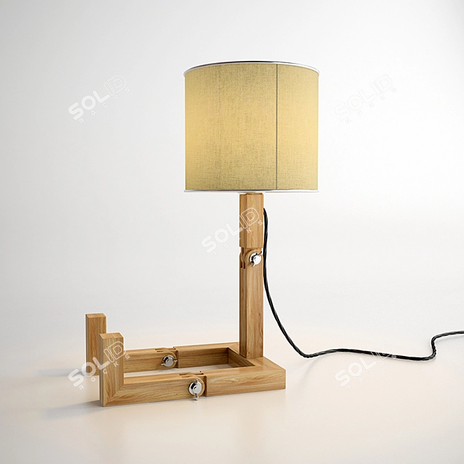 Bookshelf Table Lamp 3D model image 3