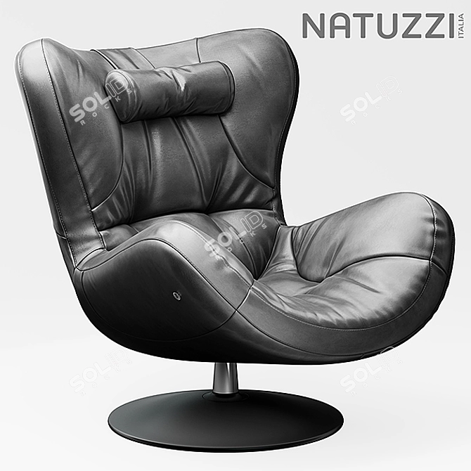 Natuzzi Sound: Ultimate Armchair Comfort 3D model image 1