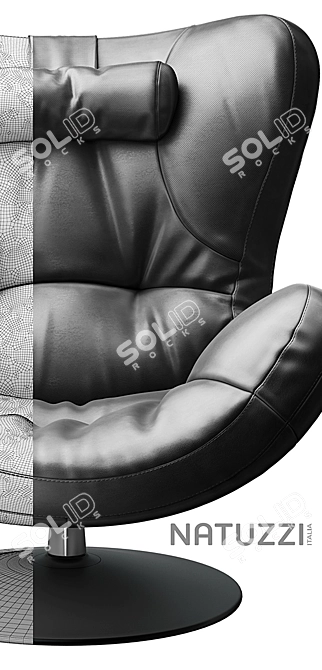 Natuzzi Sound: Ultimate Armchair Comfort 3D model image 2