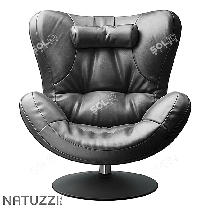 Natuzzi Sound: Ultimate Armchair Comfort 3D model image 3