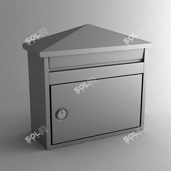 Rustic Letterbox: Traditional Style 3D model image 1