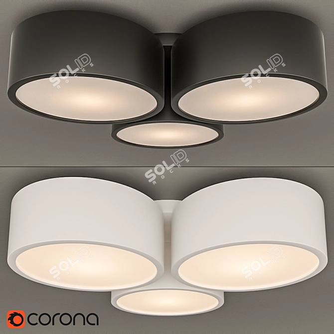 Modern Chic Ceiling Chandelier CERCHI 1515-6C 3D model image 1