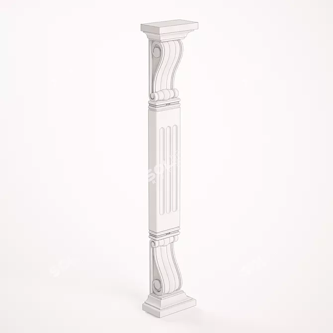 Modern Column Furniture 3D model image 2