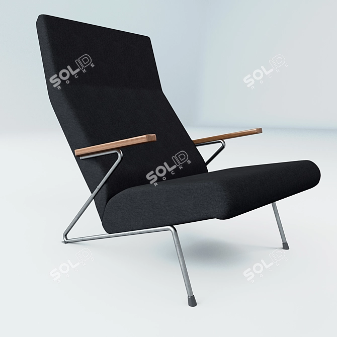 Rare Koene Oberman Lounge Chair: Timeless Elegance 3D model image 1