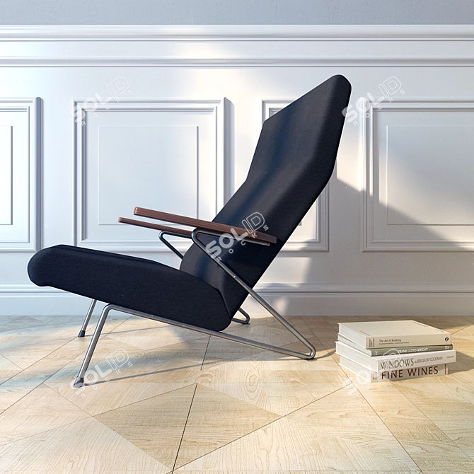 Rare Koene Oberman Lounge Chair: Timeless Elegance 3D model image 2